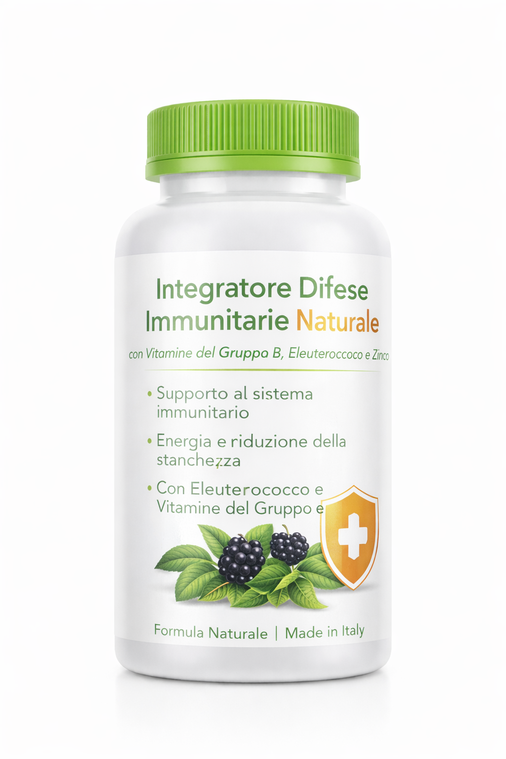Integratore Difese Immunitarie Naturale con Vitamine del Gruppo B, Eleuterococco e Zinco