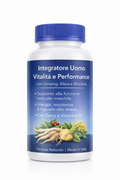 Integratore Uomo Vitalità e Performance con Ginseng, Maca e Rhodiola